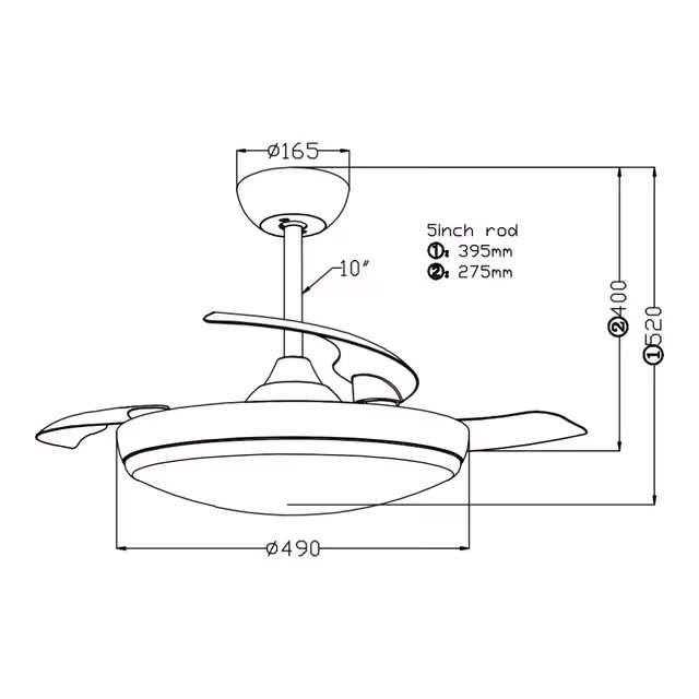 ne2luckyled ventilador techo led aspas plegables negro ledfan 0021bk3cct d426f3a7 1ac2 4752 a9f4 917692adf228